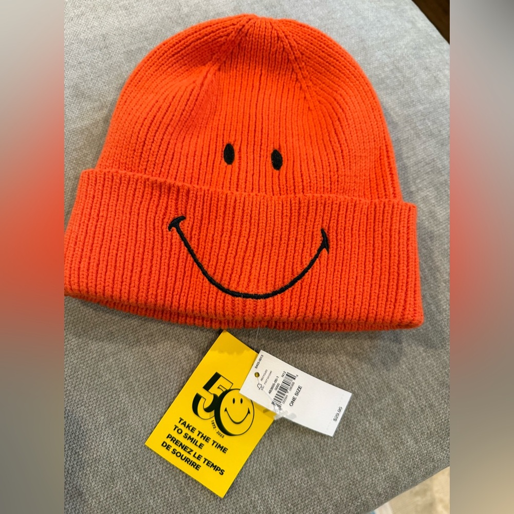 NWT - Gap Kids Smiley Hat Orange